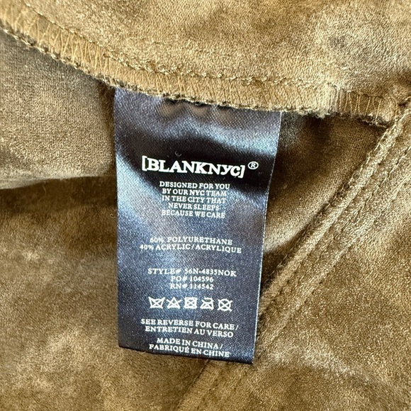 BlankNyc Faux Suede Dark Green Hoodie Cardigan - Picture 8 of 13